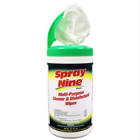 Spray Nine Multi-Purpose Cleaner & Disinfectant Wipes(75 ct.)
