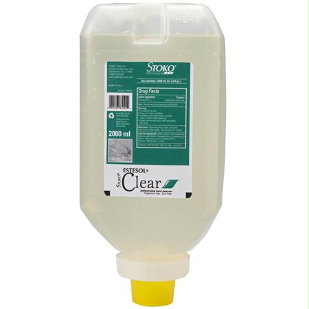 Stoko Estesol Clear Anti-Microbial Hand Cleanser(2000 mL Softbottle)