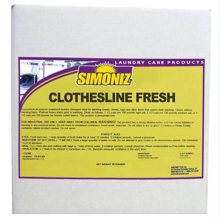 Simoniz Clothesline Fresh Laundry Detergent(50 lb.)