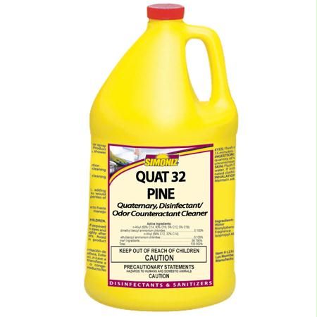 Simoniz Quat 32 Pine Disinfectant-Odor Couteractant(Gal.)